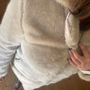 Faux fur coat